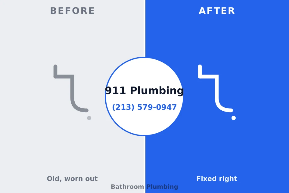 Before and after: plumbing repair Sesser, IL